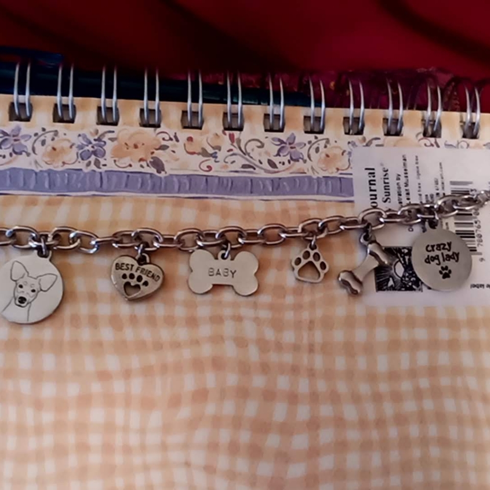 Dog themed charm bracelet